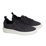 Tênis Knit Levanzzo Malha Grafite e Preto