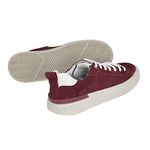 Tênis Santorini Levanzzo Nobuck Chamoa Bordô / NP Branco