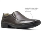 Sapato Social Conforto Couro Dark Brown Leveterapia