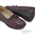 Sapato Feminino Confortável com Elástico Jaboticaba Levecomfort 