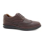 Sapato Casual Masculino Conforto Couro Cafe Leveterapia