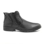 Bota Coturno Conforto Antiderrapante Couro Preto Leveterapia 