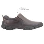 Sapato Casual em couro Praire Café Leveterapia 