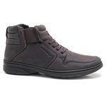 Bota Masculina Couro Legitimo Café Leveterapia 