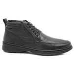 Bota Masculina Couro Preto Leveterapia 