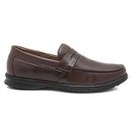 Sapato Casual Masculino Conforto Couro Cafe Leveterapia Copia