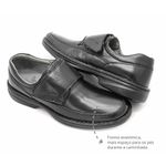 Sapato social Leve Couro Preto Ultra Conforto Leveterapia