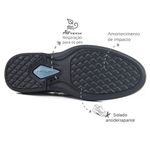 Sapato social Leve Couro Preto Ultra Conforto Leveterapia