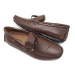 Mocassim Confortável Flexível Couro Amendoa Leveterapia