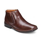 Bota social masculina Leve Couro Dark Brown Leveterapia 