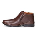 Bota social masculina Leve Couro Dark Brown Leveterapia 