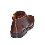 Bota social masculina Leve Couro Dark Brown Leveterapia 