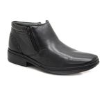 Bota social masculina Leve Couro Preto Leveterapia