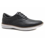 Sapato Casual Couro Carneiro Preto Leveterapia - 47503