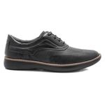 Sapato Casual Couro Carneiro Preto Leveterapia - 47503 