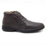 Bota Casual Masculina Marrom Solado Costurado Leveterapia 