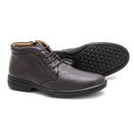 Bota Casual Masculina Marrom Solado Costurado Leveterapia 