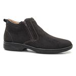 Bota Casual Masculina Dark Brown Solado Costurado Leveterapia 