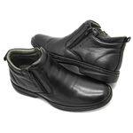 Bota Casual Masculina Preta Solado Costurado Leveterapia 