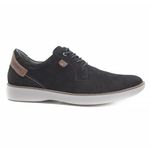 Sapato Casual Masculino Couro Nobuck Preto Leveterapia