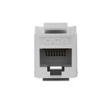 Tomada Keystone Emenda Rede | RJ45 Femea | Categoria CAT5/CAT6 - Branca 