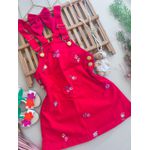 Jardineira Flor - Vermelho