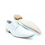 Sapato Social Amarrado Branco Masculino Lhombre - VENEZA