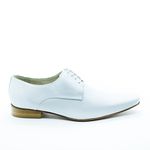 Sapato Social Amarrado Branco Masculino Lhombre - VENEZA