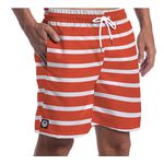 SHORT FORTHEM Listrado Laranja e Branco 0110