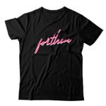 Camiseta Preta Forthem Wolf Red Logo