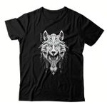 Camiseta Preta Forthem Wolf Artific