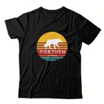 Camiseta Preta Forthem Wolf Lobo Camps