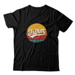 Camiseta Preta Forthem Wolf Log Circle
