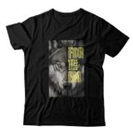 Camiseta Preta Forthem Wolf Two Face