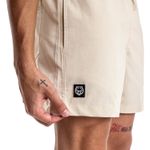 Short Masculino Forthem Linho Básico Areia