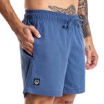 Short Masculino Forthem Linho Básico Azul