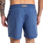 Short Masculino Forthem Linho Básico Azul