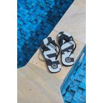 Chinelo Forthem Geometric Preto com Branco 01