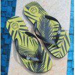 Chinelo Forthem Floral Preto com Amarelo 02