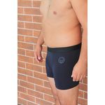 Cueca Boxer Masculina FORTHEM Cotton Algodão Preta