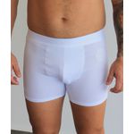 Cueca Boxer Masculina Forthem Poliamida Branca