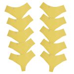 Kit 10 Calcinhas Fio Duplo Cós Alto 0008 - AMARELO