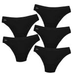 Kit 5 Calcinhas Algodão 0039 - PRETO