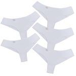 Kit 5 Calcinha Fio Duplo Microfibra 0987 - BRANCO