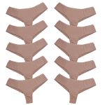 Kit 10 Calcinha Fio Duplo Microfibra 0987 - CHOCOLATE