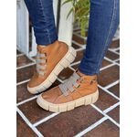 TENIS BOTINHA FEMININO MANILA TAM (CARAMELO)