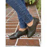 SAPATO OXFORD EM COURO CAPRI MILITAR CÓD.240125