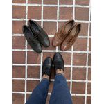 SAPATO OXFORD EM COURO CAPRI PRETO CÓD.240125