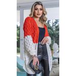 CARDIGAN AURORA LARANJA