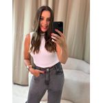 Cropped Regata Canelado Branco